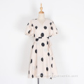 Women Summer Loose Casual Dot Dresses